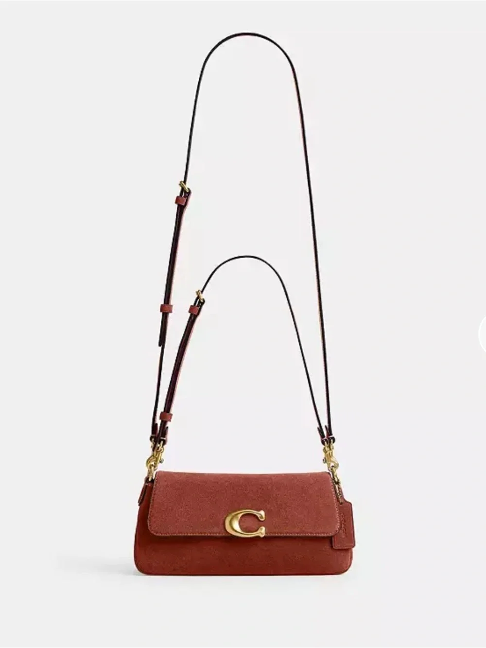 Authentic Coach Jet Shoulder Bag COLOR: BRASS/CLAY